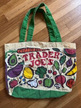 Trader Joe's Fruit Green Multi-Color Grocery Tote